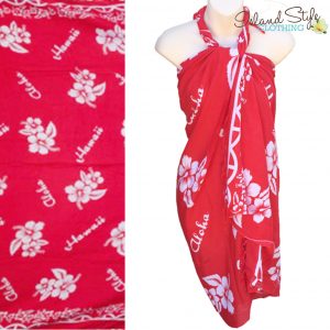 Large range of floral sarongs